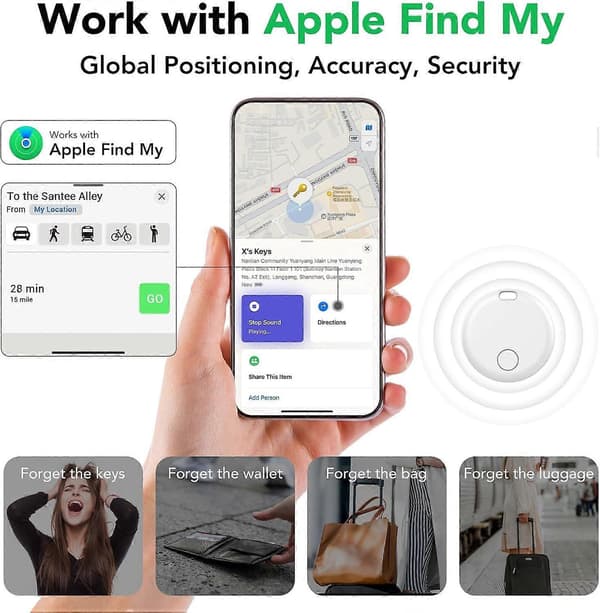2025 Högkvalitativ helt ny Tracker Air Tag-4 Pack: Smart Bluetooth Tracker (FMY)