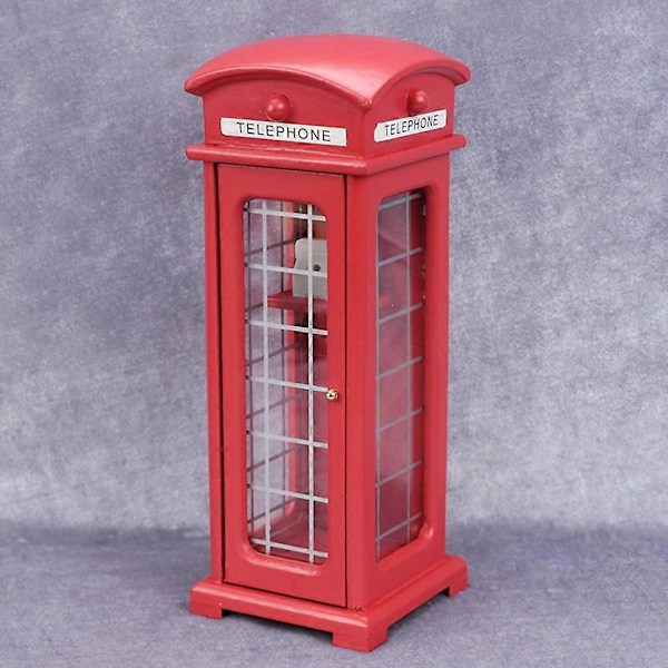 Nukkekoti Mini Puhelinkoppi Miniatyyri Puhelinkoppi Malli Mikro Maisema (FMY)