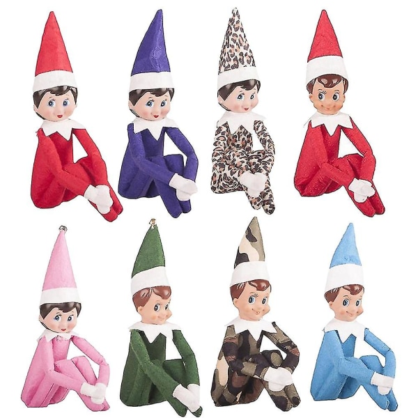 The Elf Doll juledekor Barnegave Overraskelse Plysj Leke Holiday Reideer Alves Rosa Røde farger (FMY) Green Clothes Boy