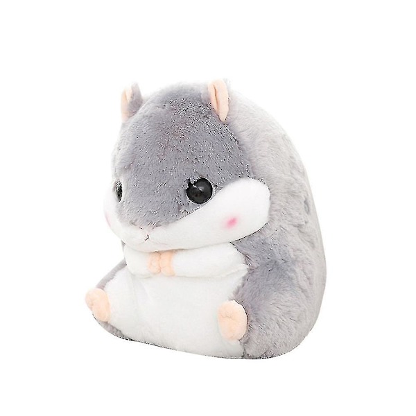Søt plysj hamster utstoppede dyr leker med teppe (FMY) gray