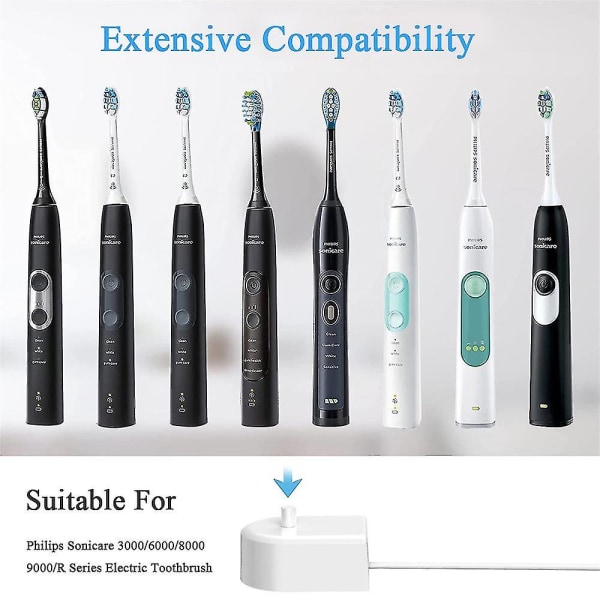 Elektrisk tandbørste USB-opladerbase Opladningsadapter til Philips Hx6100 Hx2421 Hx3216 Hx6322 Hx6511 Hx6730 Hx6850 (FMY)