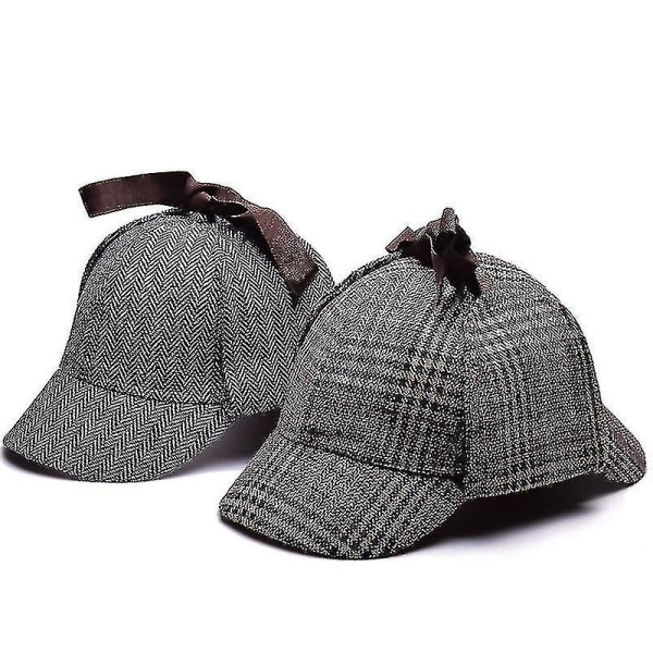 1 kpl Sherlock Holmes -dekkariberetti Unisex Cosplay-tarvikkeet (d-583-a)-r  (FMY) grey