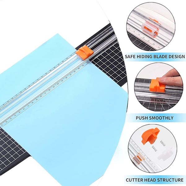 A3 Skärmaskin Bärbar Trimmer - 18\" Skärmaskin för Scrapbooking, Hantverksskärare med Auto Safe  (FMY)