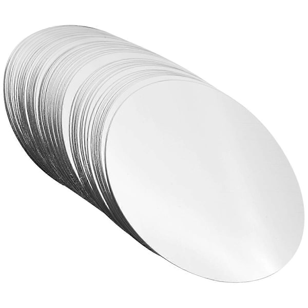 150 stk. 7,6 cm Sølv Vinheller Disker Dryppsikker Helle Tut Tynn Skive (FMY) Silver