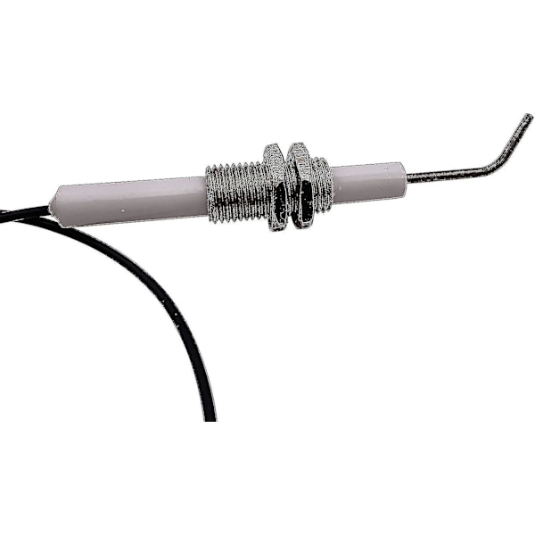 2-pakks tennplugg for gassgrill, trykknapp piezo-tenner med keramisk gjengede universal gnistpluggledning med 30 cm lang tenningselektrode (FMY)
