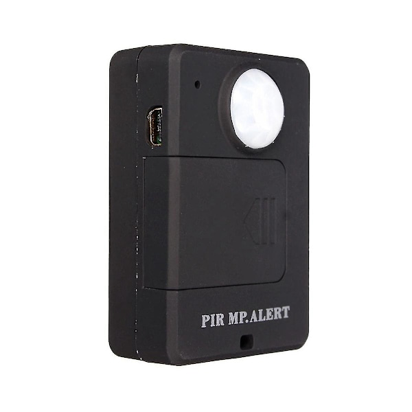 Mini Gsm Pir Alarm Bevegelsessensor Alarm Infrarød Trådløs Gsm Alarm Tyverisikring Bevegelsesdetektor Med Eu Plugg (FMY) Black