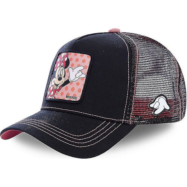 Trucker-lippis, unisex, urheilullinen baseball-verkkolippis, Mickey-lippis, Minnie-lippis, juoksulippis, hengittävä kesälippis (FMY) MINNIE BlackPink