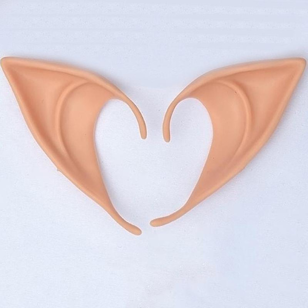 Elf Fairy Pixies Korvat Karnevaali Cosplay Asu Puku Rekvisiitta Tarvikkeet (FMY) Short Natural Beige
