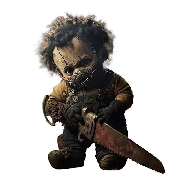 Halloween Horrorfilm Temafigurer Babydukker Legetøj Bordpynt Fest Hjem Dekoration Gaver (FMY) D