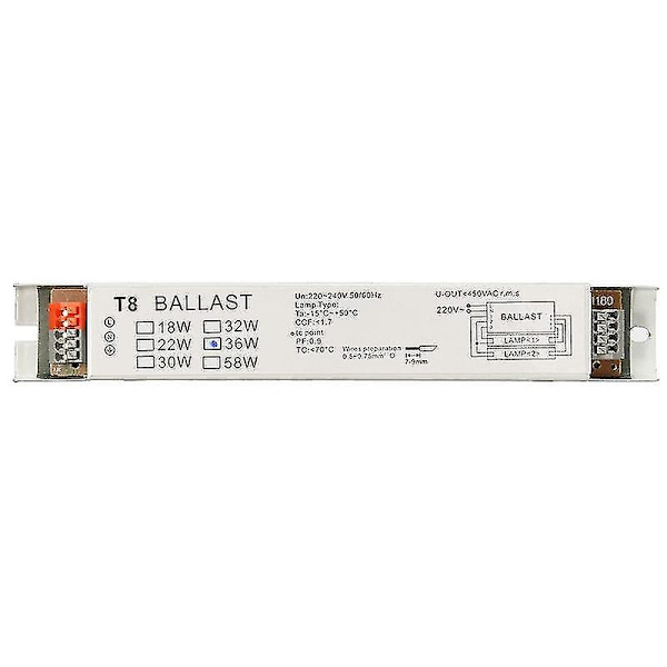 2X18W Bredspännings T8 Elektronisk Lampballast Lysrör (FMY)