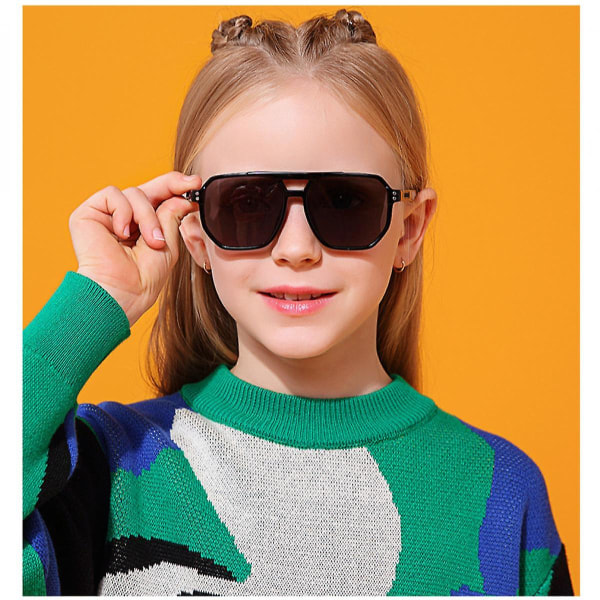 Retro Kids -aurinkolasit pojille 3–12-vuotiaille tytöille - Särkymättömät Uv400 Toddler Children -aurinkolasit (FMY)