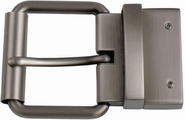 1.5\" (40 mm) Vendbart Bæltespænde Udskiftningsbæltespænde (FMY) Grey Brushed