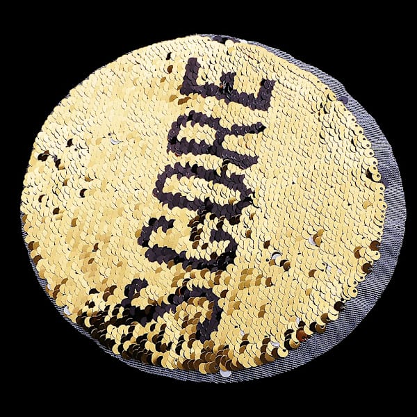 2xdiy broderet fodbold sy på pailletter patch badge stof applikation håndværk  (FMY)