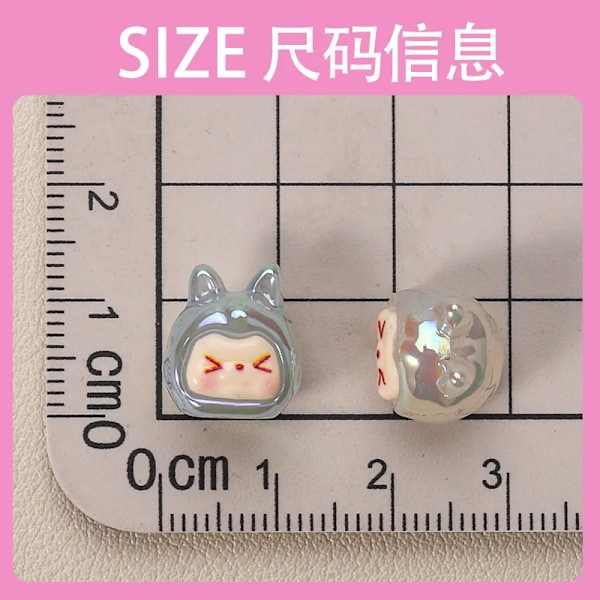 To Sæt/20 stk. Nye Mini Størrelse Resin Frugt Charms DIY Materialer Bord Hjem Dekorationer Tilbehør Lille Trendy Legetøj Z2184(FMY) WHITE