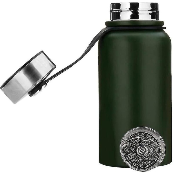 1.5l Stainless Steel Thermo Flasksports Water Bottles Leakproof Lids Reusable