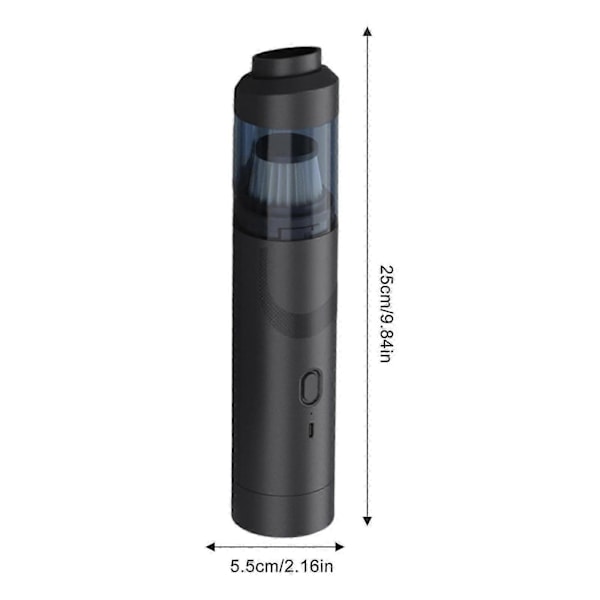 Ohut V8 Mate Johdoton Auton Imuri Suuri Teho 12000Pa/30AW, Kädessä Pidettävä Johdoton Kannettava Auton Imuri (FMY) black
