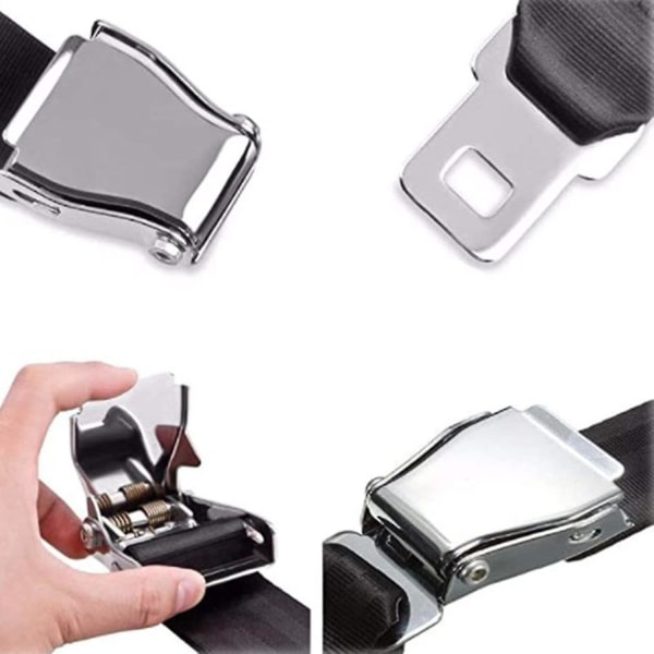 Universal Airplane Seat Belt Extender Airline Flying Safety Belt Extension Buckle (FMY)