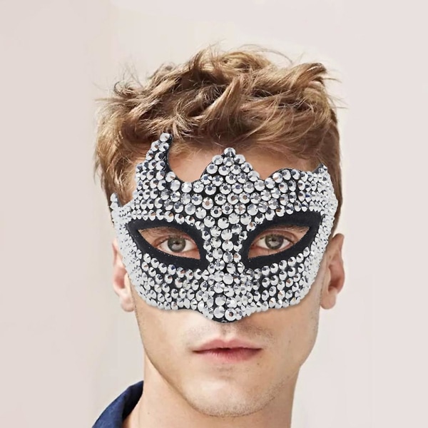 Rhinestones Masker Fest Cosplays Kostyme Foto rekvisita Mardi Gras Masker Med stropper Diamant Maskerade Masker For Dame Dame (FMY)