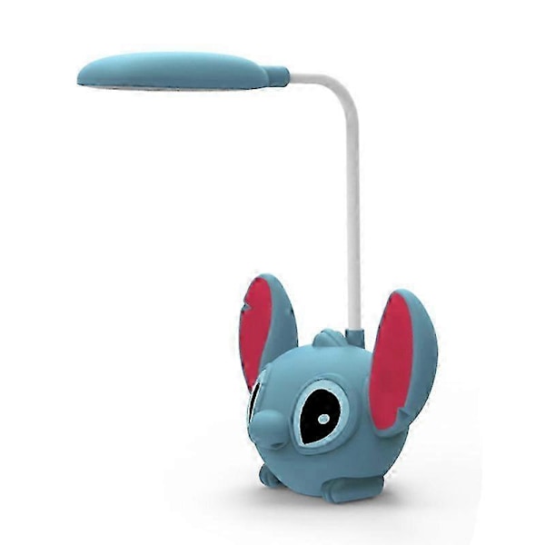 Aoger Disney Stitch LED Skrivebordslampe Med Blyantspidser Sammenklappelig Lampe Sød Skrivebordslampe USB Genopladelig Lampe Gave Fra Klassekammerater (FMY) Stitch