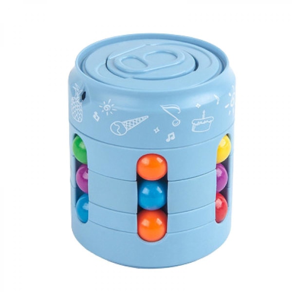 1 kpl Tölkit Magic Bean Cube Sormenpäälelut Spinner Pyörivät lelut Stressiä lievittävät lelut Magic Rotating Bean Fidget Toy (FMY)