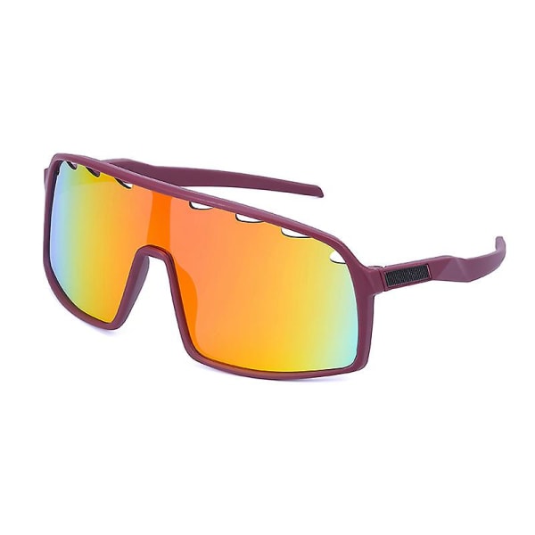 Wekity Sportssolbriller Polarisert linse med Tr90 Slitesterk og fleksibel innfatning for menn Kvinner Løping Kjøring Sykling Etc (FMY)