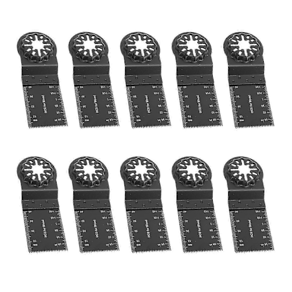 Oskilloivan sahanterä 10 kpl Monitoimityökalun terä Starlock-liitännällä 34 mm 40 mm Leikkuusyvyys