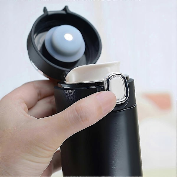 Termosmugg, Termos, LCD-display för Kaffe, Te, 420 ml (FMY)