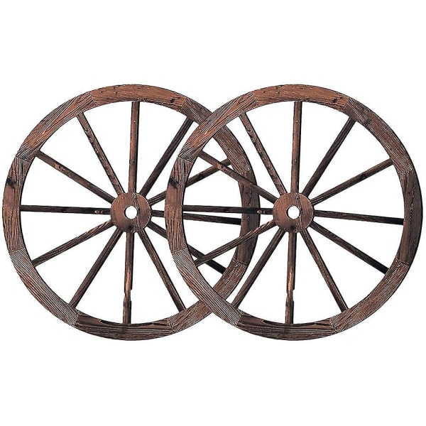2st Vagnhjulsdekor Trävagnshjul Väggdekor Vintage Vagnhjul Trädekor för bargarage (FMY)