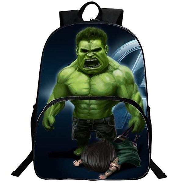 Lasten lahja Hulk-reppu Oppilaan koululaukku Piirretty lasten reppu  (FMY) E