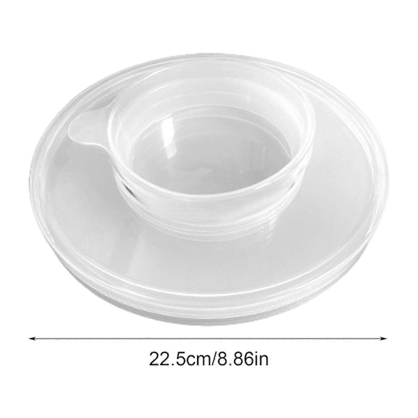 Sekoituskulhon kannet KitchenAid 4.5-5 Qt yleiskoneeseen, roiskesuoja, läpinäkyvä kansi ja lisäaukko (FMY) 2 Pack White