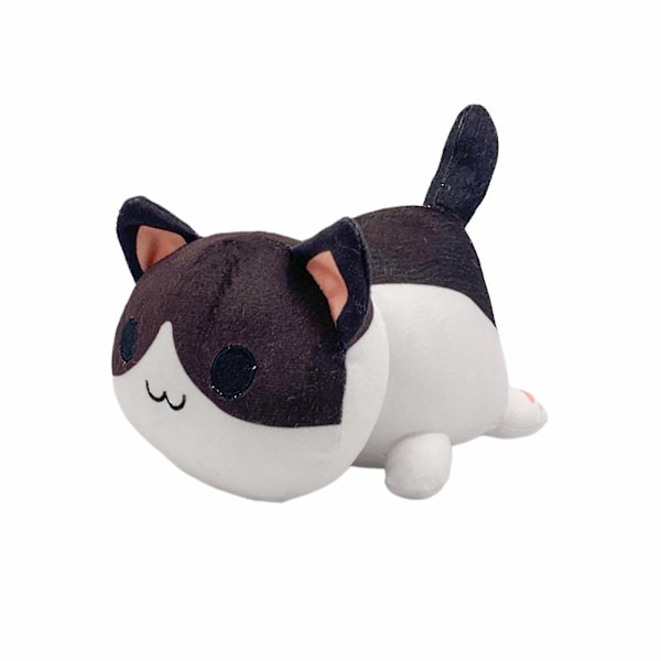 Aphmau Plysch Söta Kronkatt Plyschdocka Perfekta Presenter Till Flickor Födelsedag Nyår Jul (FMY) Black and white cat