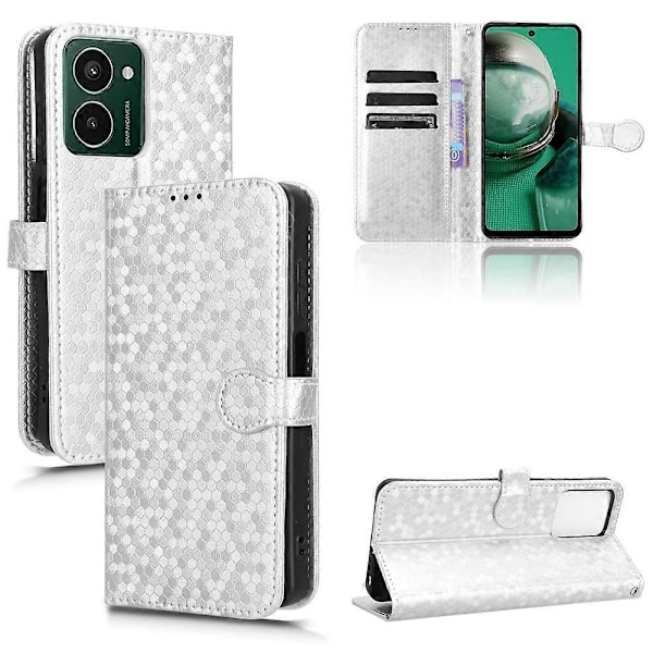 Dot Tekstur Lærveske For HMD Pulse Pro / Pulse / Pulse+ (FMY) Silver