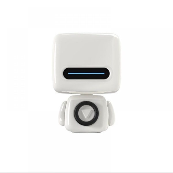 Robot Bluetooth-kompatibel 5.0 trådlös ljudhögtalare med mikrofon Handsfreesamtal (vit) (FMY)