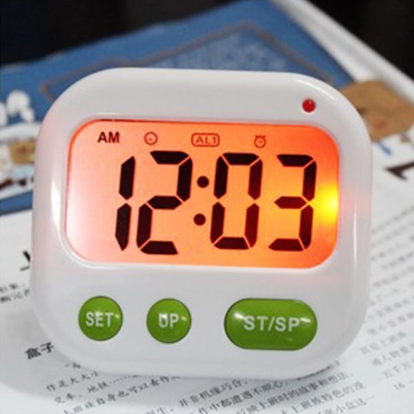 Digital väckarklocka med stor display, lysande klocka, väckarklockor med vibration (FMY)