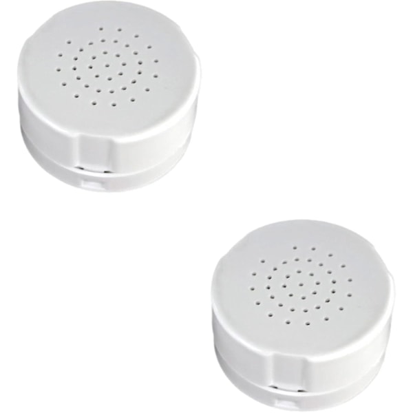 Stemmeopptaker for Teddybjørn Trykkbar Opptakbar Stemmeboks Opptakermodul 30 Sekunders Opptaker for Plysjdyr Plysj Leke Pute (FMY) white (Pack of 2)