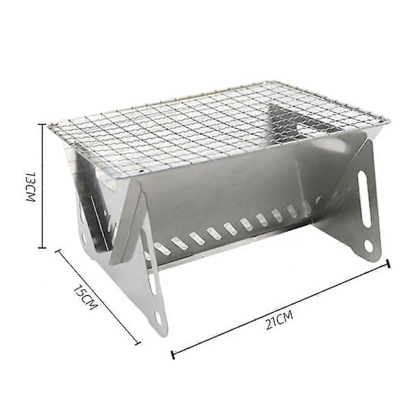 Hopfällbar Portabel Grill för Camping - Lättviktigt Utomhuskök (Vikbar Design) g2025041000159 (FMY) BBQ net