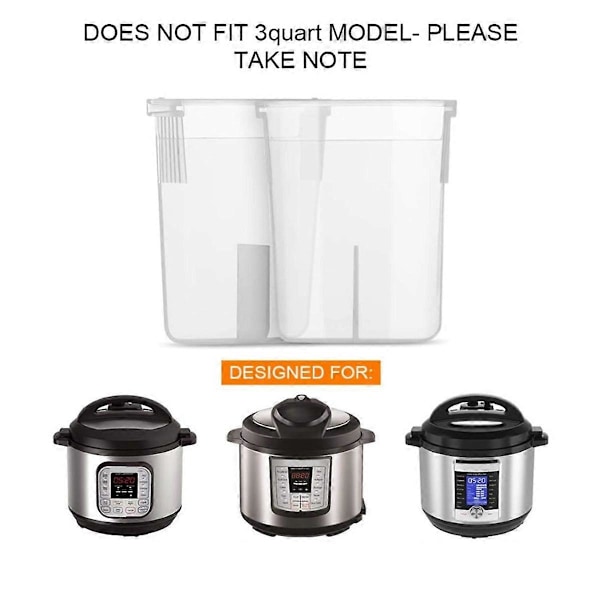 2 stk. Kondensopsamler Udskiftning til DUO 6, ULTRA 6, LUX 6, Quart og 8 Quart (FMY) Transparent
