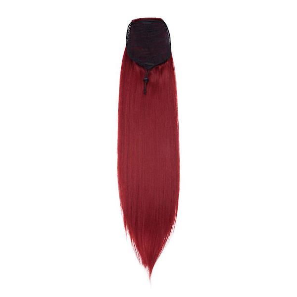 22\" Yaki Suora Vetävä Poninhäntäpidennys Naisille (FMY) red 22inches