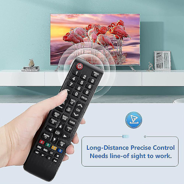 Ersättningsfjärrkontroll för Samsung TV Alla Samsung LCD LED HDTV 3D Smart TV-modeller (FMY)