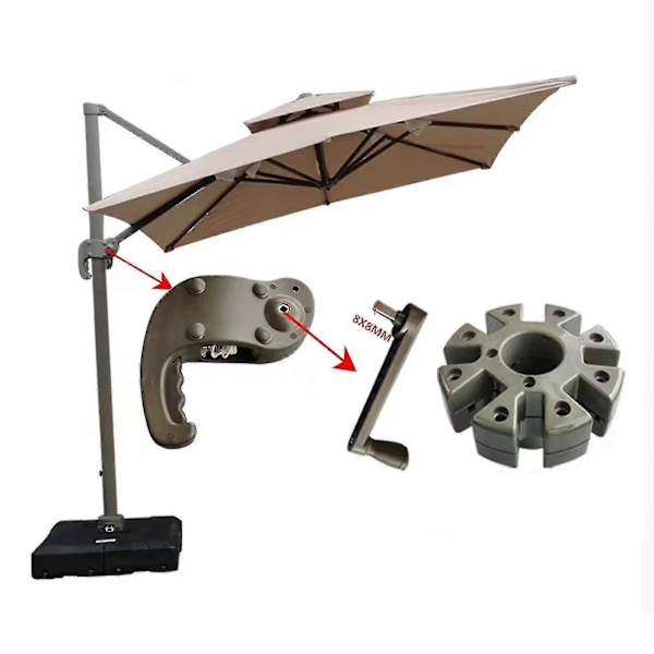 Parasoltilbehør til terrasse Dækparasoltilbehør til balkon Strandterrasse s202412245958 (FMY) Crank handle