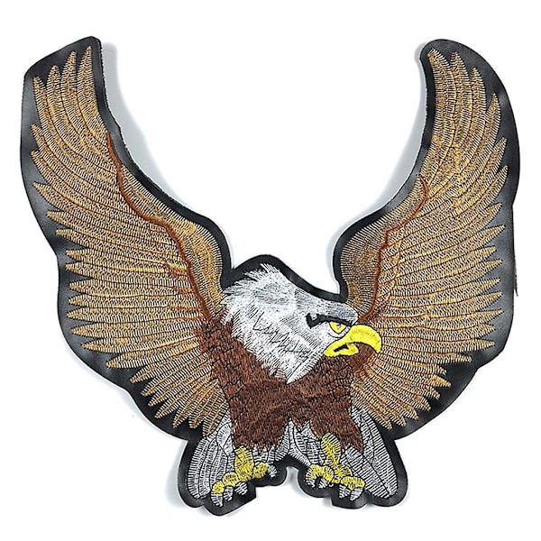 Eagle Broderi Patches Striber Badge Krog Fastgørelse Eller Stryg På Eller Sy (FMY)