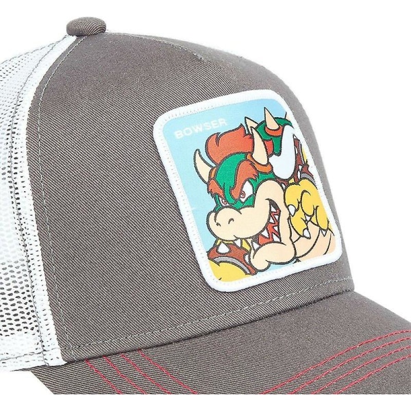 Mario Sommer Trucker Hat Cartoon Super Mario Baseball Cap til Mænd og Kvinder - NEHXV  (FMY) kuba gray adjustable