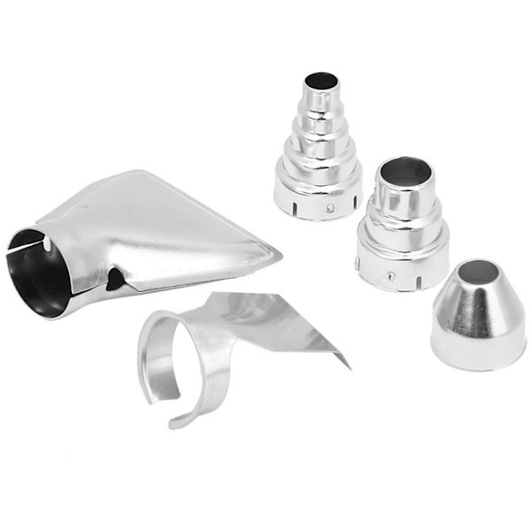 5 stk. rustfrit stål varmluftpistol dyse kit varmepistol tilbehør (FMY)