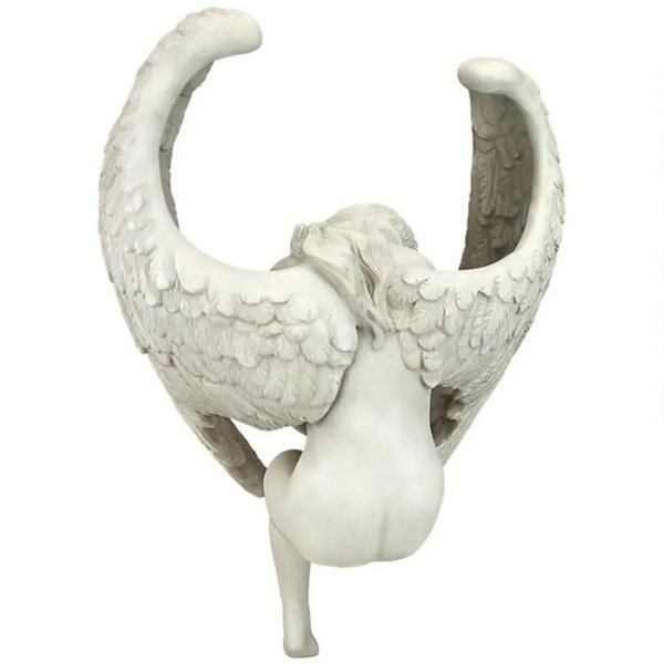 Kreativ Skulptur Dekoration Förlösningsängel Staty Smycken Förlösningsstatyett Religiös Trädgård Heminredning (FMY) 1pcs Angel 15x13x8cm