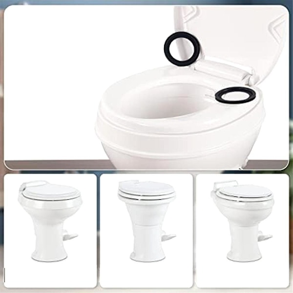 2-pack RV Toalet Tätningssats Perfekt Ersättning för 300/310/320 RV Toalettdelar Löser Läckageproblemet (FMY)