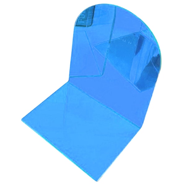 1 Par Bokstöd Tjock Non-Slip Transparent Akryl Dekorativt Tungt Bokstöd För Student Kontor L-Formad (FMY) Blue