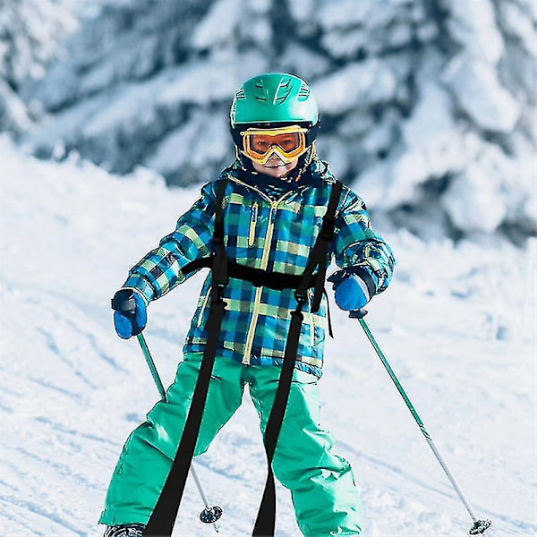 Ski- og Snowboardseletræner til Børn - Træningsline til at Lære Dit Barn Grundlæggende Ski- og Snowboardteknikker (FMY) black