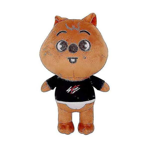 20 cm Skzoo Stray Kids Plysch Leeknow Hyunjin Docka A  (FMYED) brown bear