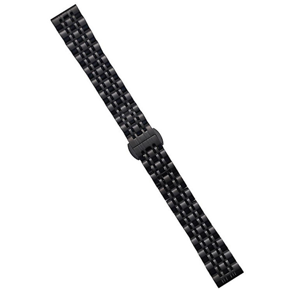 Armband för Garmin Lily 2 Klocka 7-Pärlor 14mm Rostfritt Stål Ersättningsrem (FMY) Black