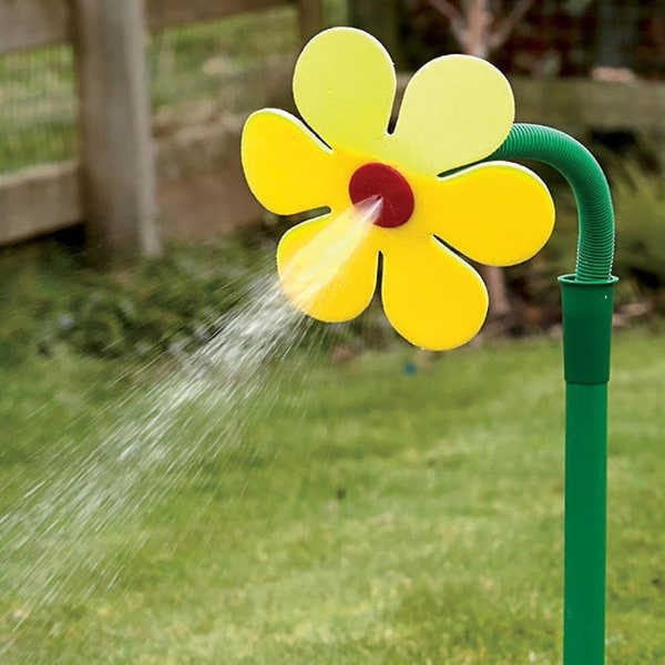 Crazy Daisy Sprinkler 360 roterende blomsterautomatisk hagevannsystem morsomt bevegelig (FMY)